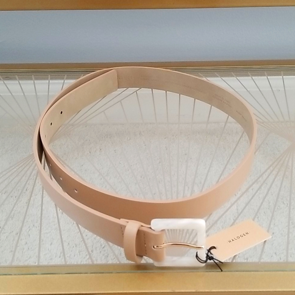 Brand new Halogen belt, tan safari, size L